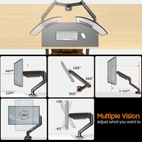 Bras de moniteur Premium Support de montage de bureau Support Max 32 pouces bras de montage de bureau de moniteur