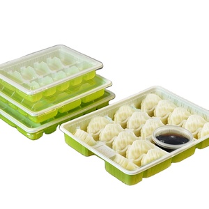 Scatola per gnocchi usa e getta in plastica per contenitore da asporto per gnocchi da 18 griglie all'ingrosso - Product Image 1