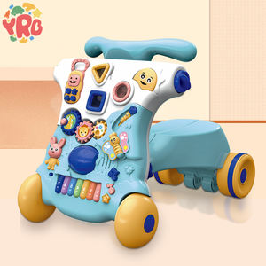 Trotteur multifonctionnel anti-renversement pour <span class=keywords><strong>bébé</strong></span>, trotteur d'apprentissage assis-debout avec roues et siège - Product Image 6