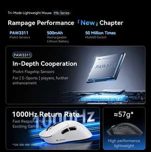 2025 חם מכירה אלחוטית עכבר נטענת Rgb 2.4g אלחוטי טלפון נייד שותקת עכבר גיימר למחשב - Product Image 4