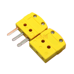 Enchufe de termopar de resistencia térmica tipo K, enchufe RTD de tres pines Pt100 TPJ/OTP/K/1/F, accesorios de conector - Product Image 1