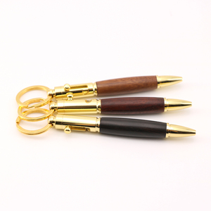 Cool baril en bois gravé logo boulon <span class=keywords><strong>action</strong></span> <span class=keywords><strong>stylo</strong></span> pistolet <span class=keywords><strong>stylo</strong></span> extérieur avec porte-clés - Product Image 5