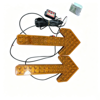 Feu de signalisation directionnel LED solaire portable haute visibilité en plastique, 2000 m, 3 kg, ambre, pour véhicules
