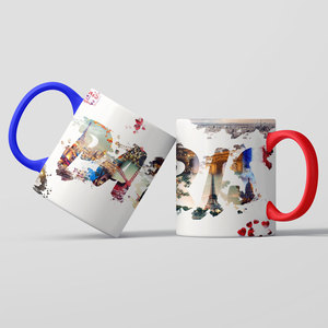 Tasse à café en céramique souvenir de <span class=keywords><strong>Paris</strong></span> de dessin animé de nouveaux cadeaux de vacances personnalisés en gros avec belle qualité - Product Image 3