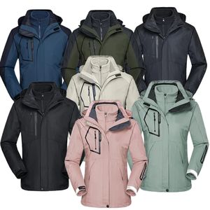 Chaqueta Impermeable y Cortavientos Unisex de 3 Capas, Resistente, Transpirable, con Capucha, Cuello Alto y Cierre de Cremallera - Product Image 1