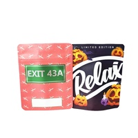 Les sacs faits sur commande de nourriture de fermeture éclair de 4x5 pouces 3.5g mylar de plastique de Matt imprimant votre logo tiennent la poche de papier d'aluminium pour l'emballage alimentaire