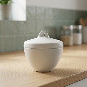 CROWN Crisol de porcelana 20ml 32 x 37mm de pared media con tapa, equipo de laboratorio para calentamiento preciso, secado e ignición - Product Image 4