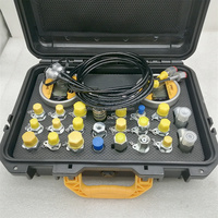 Excavator Good Quality Universal Digital Pressure Gauge Measuring Instruments Testing Tool Hydraulic Pressure 2 Gauge Test Kit