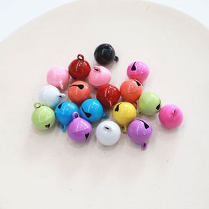 กระดิ่งขนาดเล็ก 14 มม. สีลูกกวาด อุปกรณ์ DIY กระดิ่งสำหรับสัตว์เลี้ยง กระดิ่งคริสต์มาส - Product Image 2