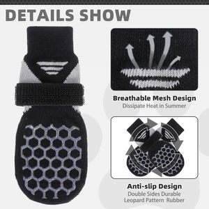 Joymay Accessoires antidérapants de luxe <span class=keywords><strong>pour</strong></span> animaux de compagnie Chaussettes <span class=keywords><strong>pour</strong></span> chiens Chaussettes de patte <span class=keywords><strong>pour</strong></span> intérieur et extérieur Fabriqué en latex PU Fabricant de chaussettes de chaussures <span class=keywords><strong>pour</strong></span> chiens - Product Image 4