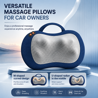 Almohada de Masaje Cervical Ergonómica Zhipin, con Calor para Cuello, Hombros y Cintura, Amasamiento Bidireccional, Relajación y Alivio de la Fatiga