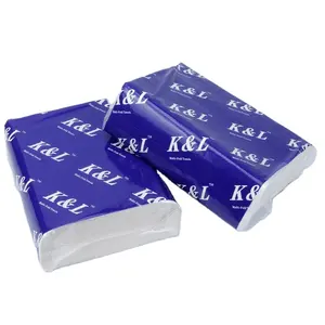 100% Virgin Pulp Tissue Paper Natural 2 Ply Pattern Printed Toilet Paper Custom Embossing Fold Hand Paper Towel