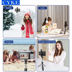 CYKE L02s Perche à selfie trépied avec éclairage d'appoint, compacte, avec télécommande Bluetooth détachable pour prendre des photos - Product Image 6