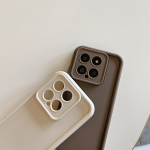 เคสโทรศัพท์แฟชั่นสำหรับโทรศัพท์มือถือ Xiaomi 14นิ้วแบบเต็มตัวเคสป้องกัน K70สีแดงมีซิลิโคนแบบเรียบง่าย DIY นิ่ม - Product Image 6