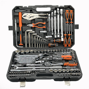 132-Piece Engine Repair <b>Tool</b> Kit With Ratchet Wrench Screwdriver Bits Pliers Dual Purpose Wrench For Auto <b>Mechanical</b> Repair - Product Image 1