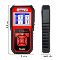 Escáner de Códigos de Vehículos Universal Portátil Konnwei KW850 Profesional OBD2, Lector de Códigos con LED, 1 Año de Garantía, Color Rojo para Equipos