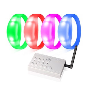 热卖环保派对DMX遥控发光二极管腕带音乐会声音激活节奏发光 - Product Image 4