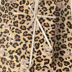 Carta Velina Beige con Motivo Leopardato 17gsm per Confezionamento Abiti, Rivestimenti per Scatole di Scarpe, Confezioni di Fiori Secchi - Ingrosso - Product Image 2