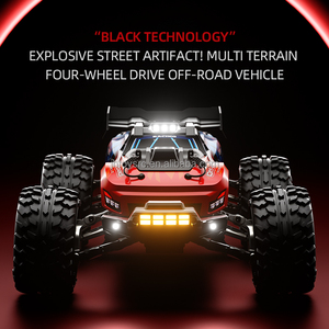 Coche de Control Remoto de Alta Velocidad de 2.4GHz, Camioneta Monstruo RC, Juguete de Carreras Eléctrico de 4 Canales, Escala 1:10, Vehículo Todoterreno RTR con Modo Burst - Product Image 4