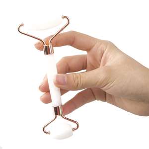 Rouleau facial en <span class=keywords><strong>Jade</strong></span> blanc naturel, Logo personnalisé et emballage, meilleure vente, livraison gratuite - Product Image 4