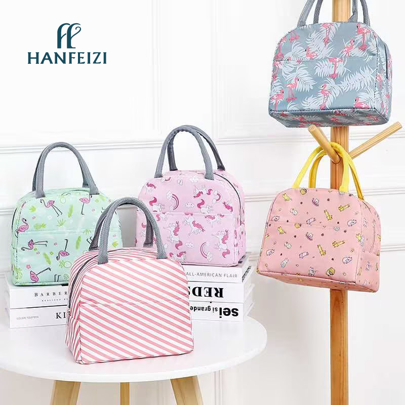 HANFEIZI Cationic Fabric Insulated Bento Bag
