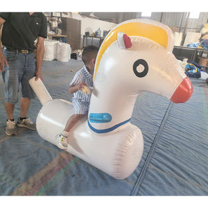 4 pièces lot gonflable saut à cheval tour sur Hop Derby saut chevaux à vendre amusant ensemble de jouets de plein air pour les enfants - Product Image 4