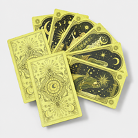 Jeu de cartes de tarot Chensheng Premium 350 g/m² en PVC avec logo personnalisé, impression holographique, cartes de jeu de méditation - en boîte