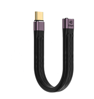 Câble d'extension USB4 Gen3 Type-C mâle vers femelle, câble FPC souple, 40 Gbps, vidéo 4K