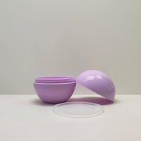 Bocaux à crème pour le visage en forme de boule de 50 g, design spécial, en plastique, pour masque pour les lèvres, contenants d'emballage cosmétique