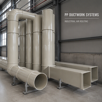 SCEELAB Conduit rond ignifuge en PP, anti-corrosion, pour usage industriel, hospitalier, atelier, design contemporain, usage commercial, laboratoire