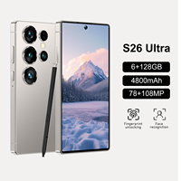 Nuevo Smartphone S26 Ultra Mini 5G Original, 6GB+128GB de Almacenamiento, Cámara de 72+108MP, Pantalla OLED HD de 5 Pulgadas y 90Hz, Carga Rápida de 65W, Francés/Español