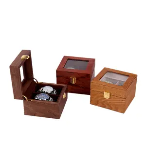 กล่องไม้เล็ก ไม้ราคาถูกสําหรับใส่ของขวัญพร้อมฝาเลื่อน ฝาบานพับ กล่องใส่นาฬิกา เครื่องประดับ กล่องชาไม้หรูหรา
