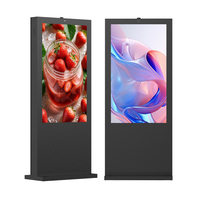 Pantalla LCD de Información para Terminal de Autobuses, Publicidad en Paradas de Autobús, 55 Pulgadas, 622A, IP65, Kiosco LCD para Exteriores