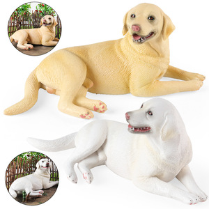 Modèle de simulation animale pour enfants yxs, jouet solide et grand Labrador Retriever, figurine cognitive de chien Corgi <span class=keywords><strong>Pomeranian</strong></span> - Product Image 5