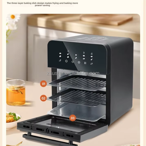 Freidora de aire digital eléctrica 12L-25, horno con control de pantalla táctil, 8 presets, <span class=keywords><strong>tostadora</strong></span> multifunción para uso doméstico en RV, hecha de plástico - Product Image 4