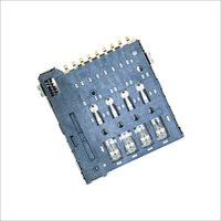 WECONN WL-SIM150-222 Connecteur de carte MICRO SIM 8 broches + 2 H=1.60mm Push-Push avec interrupteur de détection, personnalisable, certifié ISO9001