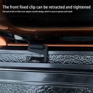 Tonneau Cover Pickup Truck <b>Bed</b> Cover Aluminum Hard Tri <b>Fold</b> Tonneau Cover for Mazda Bt-50 - Product Image 6