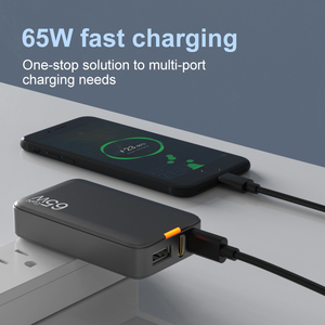 Cargador de Teléfono HUGEEL GaN de 65W, <span class=keywords><strong>Mini</strong></span> Cargador de Escritorio con Enchufe Plegable, <span class=keywords><strong>Adaptador</strong></span> de Carga Rápida PD para Teléfono y Tableta, Kit de Carga Tipo C - Product Image 4