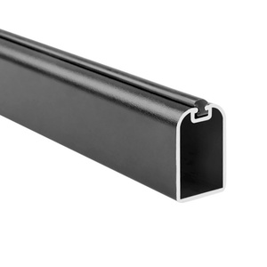 Tringle à vêtements en aluminium sur mesure pour armoire, rail de suspension robuste antidérapant et silencieux avec supports - Product Image 3