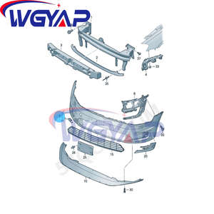 WGYAP alta calidad número OEM 5GE 807 217 labio delantero para Volkswagen <span class=keywords><strong>Golf</strong></span> parachoques delantero engrosamiento guardabarros actualización nueva condición - Product Image 3