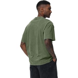 T-shirt oversize pour homme, coton vintage lavé, décontracté, manches courtes, unisexe, style hipster, tissu jersey écologique - Product Image 5
