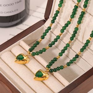 เครื่องประดับแฟชั่นสุดหรูสร้อยคอลูกปัดทำจากสเตนเลสสตีลชุบทอง18kgold zircon - Product Image 3