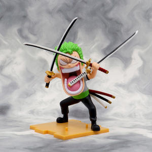 Figurines d'<span class=keywords><strong>action</strong></span> One Piece, pose amusante, Luffy Zoro Sanji, décoration de bureau, <span class=keywords><strong>mini</strong></span>-statues, modèle de collection pour les fans - Product Image 2