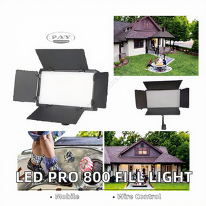 ขายส่งราคาพิเศษ ไฟ LED 800 แบบแบน สำหรับถ่ายภาพและวิดีโอระดับมืออาชีพ ชุดไฟ LED ปรับความสว่างและสีได้ ใช้กับกล้อง - Product Image 5