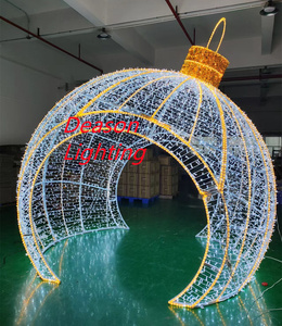 Bola de Luz Decorativa para Exteriores, <span class=keywords><strong>Bolas</strong></span> Grandes Iluminadas para Decoración Navideña, Adornos Luminosos para Exhibiciones Comerciales - Product Image 6