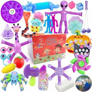 26 ou 30 balles anti-stress sensorielles personnalisées en forme de pistolet à éclats, anti-anxiété, 100 poppet, pour enfants, idéales pour les fêtes - Product Image 1