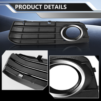Grille de protection de phare antibrouillard avant de haute qualité avec garantie, motif nid d'abeille, pour Audi A4 B8 2009 2010 2011 2012