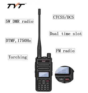 TYT Radio Dmr MD-750 5W Dual Band Radio UHF VHF Walkie Talkie CE FCC IC Approved Talkie Walkie