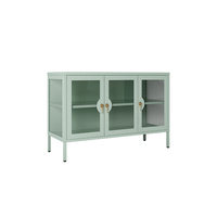 Màu Xanh Lá Cây Phòng Khách Nội Thiết Kế Hiện Đại 3 Cửa Kính Hiển Thị Nội Bán Buôn Tùy Chỉnh Đồ Nội Thất