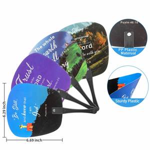 Abanicos de Plástico Personalizados al por Mayor para Iglesia, Bodas y Regalos Publicitarios con Logotipo - Product Image 3